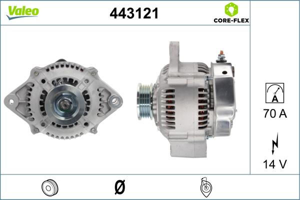 Valeo 443121 - Генератор autosila-amz.com