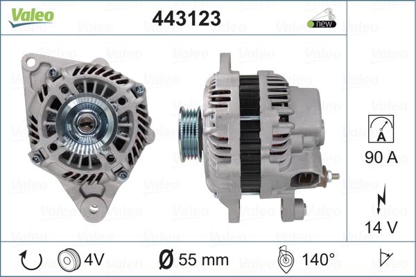 Valeo 443123 - Генератор autosila-amz.com