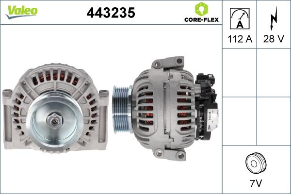 Valeo 443235 - Генератор autosila-amz.com