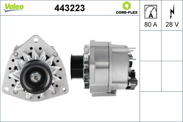 Valeo 443223 - Генератор autosila-amz.com