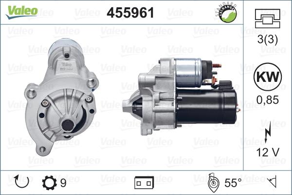 Valeo 455961 - Стартер autosila-amz.com