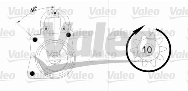 Valeo 455904 - Стартер autosila-amz.com