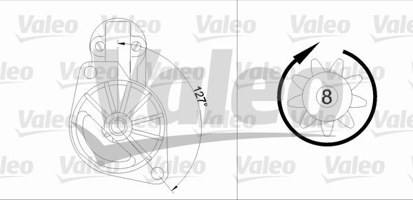 Valeo 455907 - Стартер autosila-amz.com