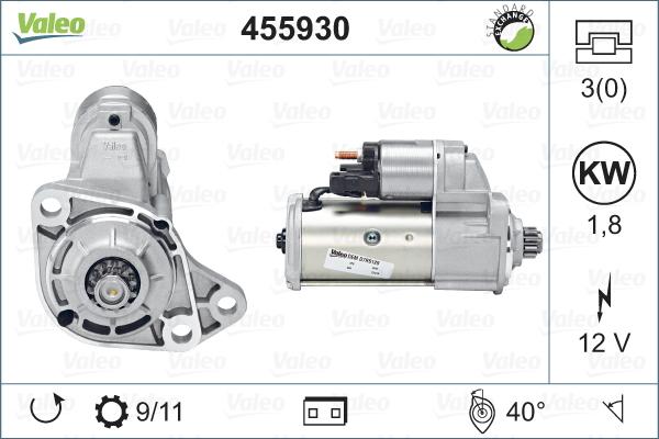 Valeo 455930 - Стартер autosila-amz.com