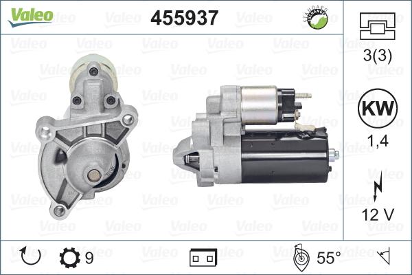 Valeo 455937 - Стартер autosila-amz.com