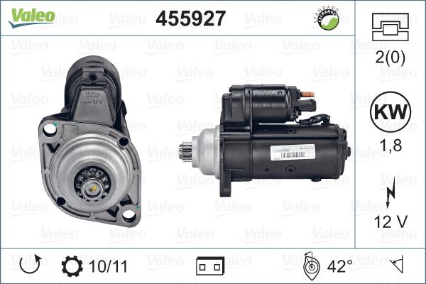 Valeo 455927 - Стартер autosila-amz.com