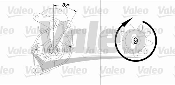 Valeo 455599 - Стартер autosila-amz.com