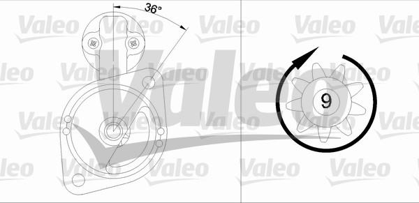 Valeo 455555 - Стартер autosila-amz.com