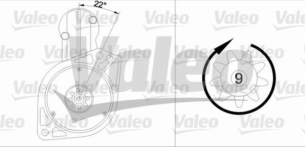 Valeo 455567 - Стартер autosila-amz.com