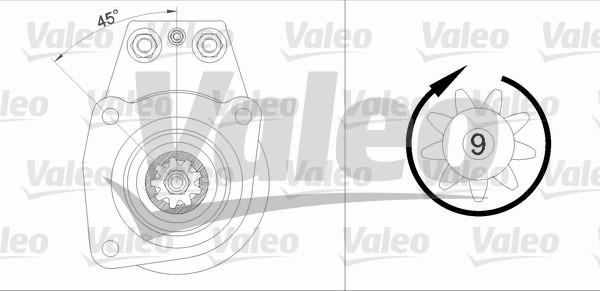 Valeo 455505 - Стартер autosila-amz.com