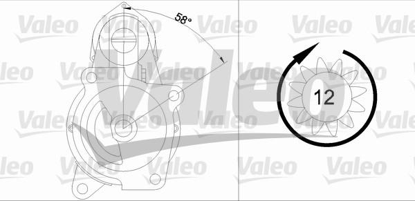 Valeo 455503 - Стартер autosila-amz.com