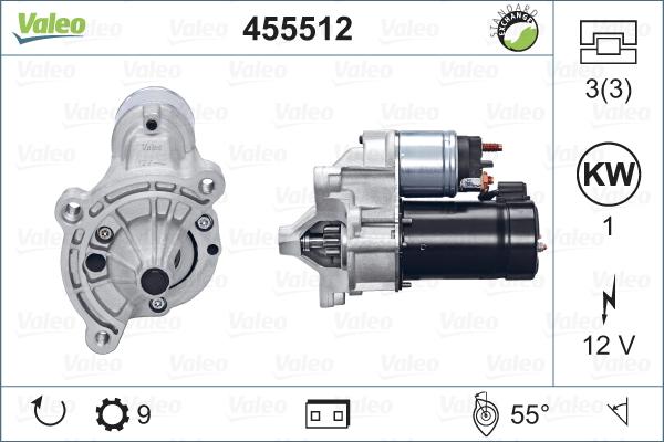 Valeo 455512 - Стартер autosila-amz.com