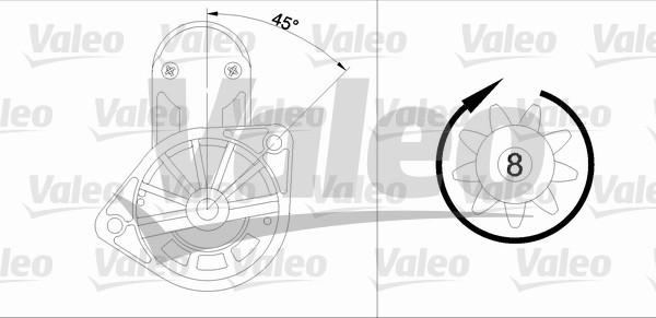 Valeo 455583 - Стартер autosila-amz.com