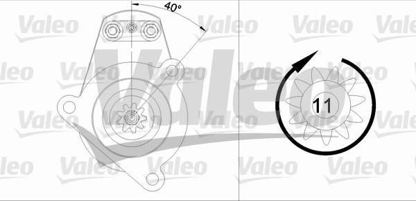 Valeo 455522 - Стартер autosila-amz.com