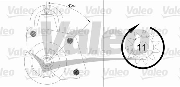 Valeo 455698 - Стартер autosila-amz.com