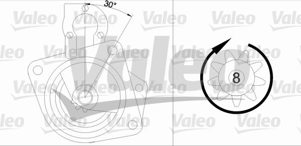 Valeo 455692 - Стартер autosila-amz.com