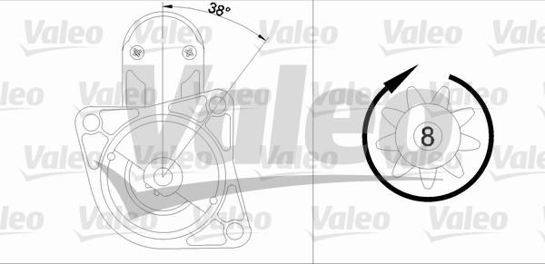 Valeo 455665 - Стартер autosila-amz.com