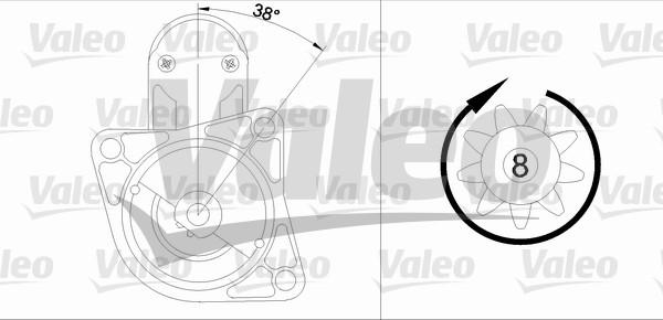 Valeo 455609 - Стартер autosila-amz.com