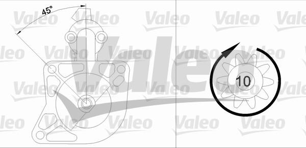 Valeo 455605 - Стартер autosila-amz.com