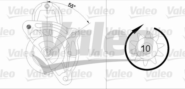 Valeo 455687 - Стартер autosila-amz.com