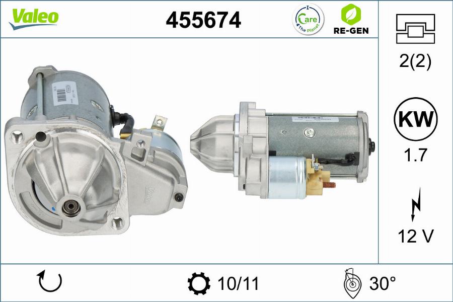 Valeo 455674 - Стартер autosila-amz.com