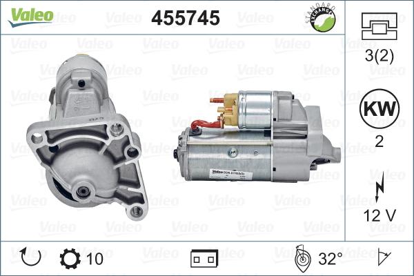 Valeo 455745 - Стартер autosila-amz.com