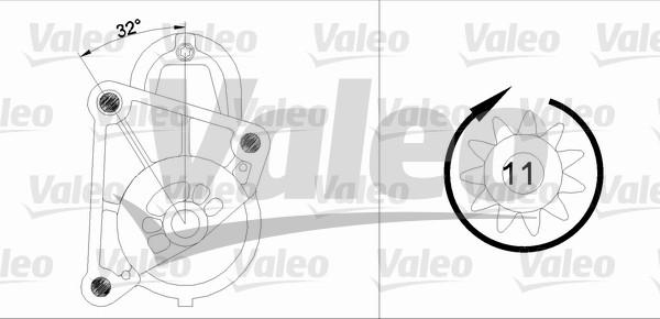 Valeo 455719 - Стартер autosila-amz.com