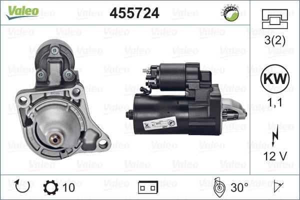 Valeo 455724 - Стартер autosila-amz.com