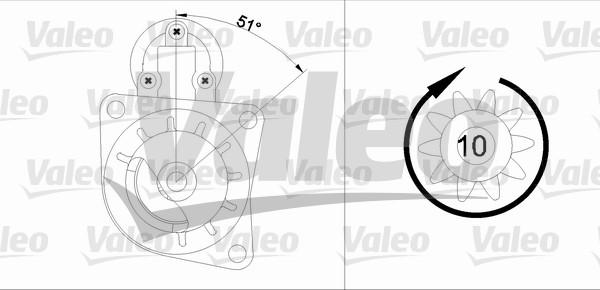 Valeo 455726 - Стартер autosila-amz.com