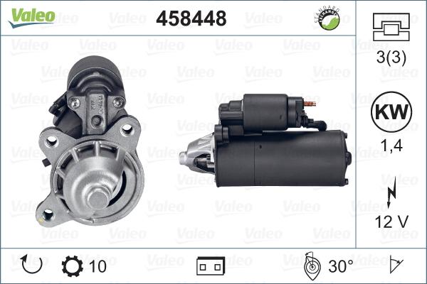 Valeo 458448 - Стартер autosila-amz.com