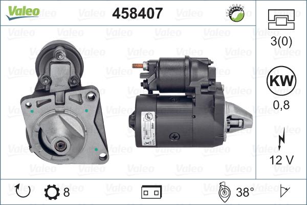 Valeo 458407 - Стартер autosila-amz.com