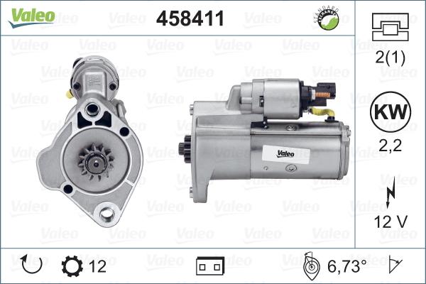 Valeo 458411 - Стартер autosila-amz.com