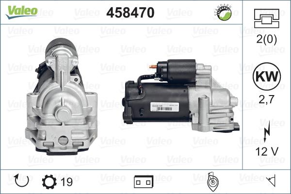 Valeo 458470 - Стартер autosila-amz.com