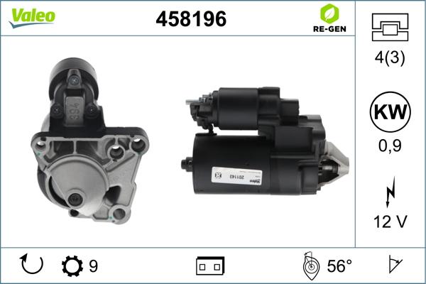 Valeo 458196 - Стартер autosila-amz.com