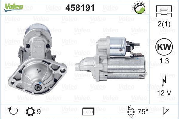 Valeo 458191 - Стартер autosila-amz.com