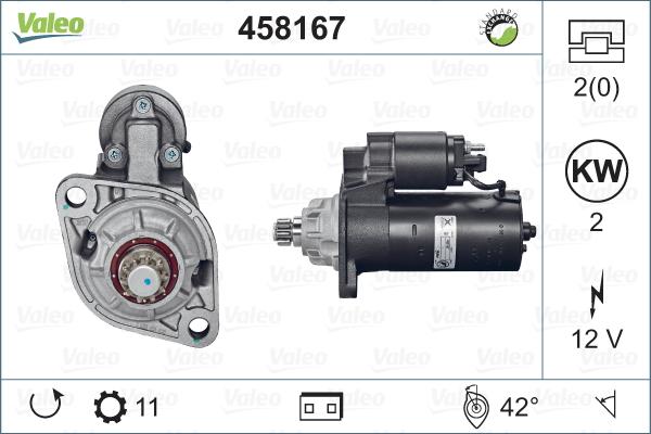 Valeo 458167 - Стартер autosila-amz.com