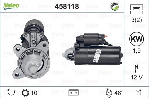 Valeo 458118 - Стартер autosila-amz.com