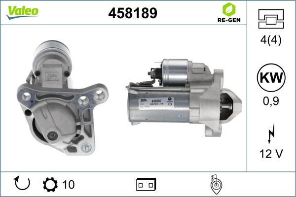 Valeo 458189 - Стартер autosila-amz.com