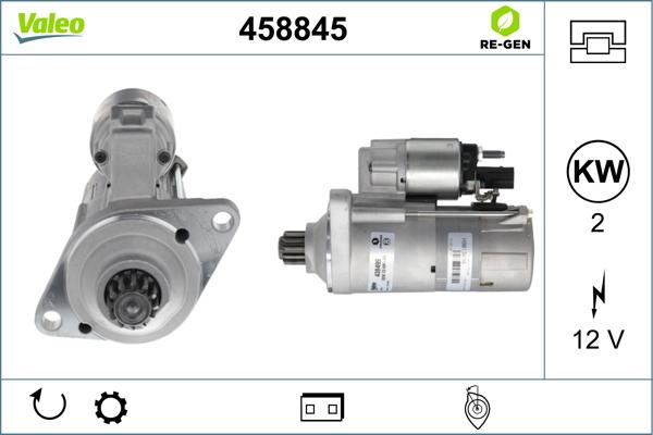 Valeo 458845 - Стартер autosila-amz.com