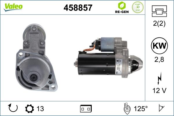 Valeo 458857 - Стартер autosila-amz.com