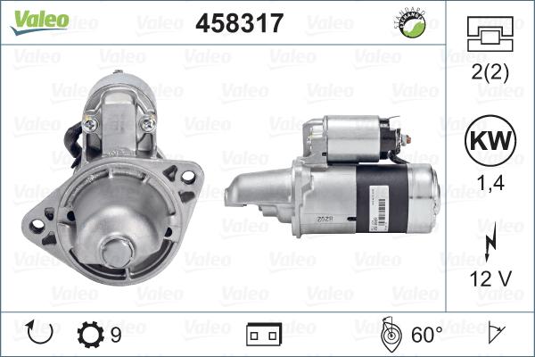 Valeo 458317 - Стартер autosila-amz.com