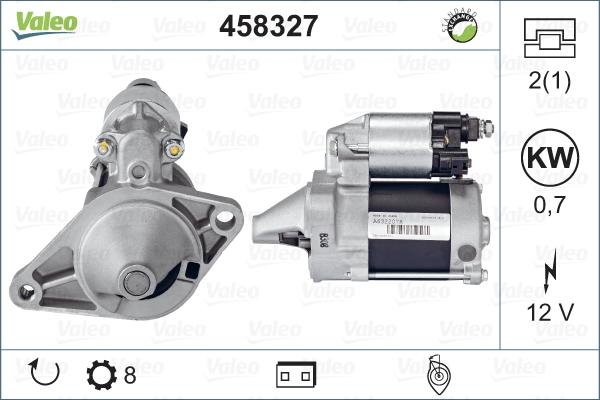 Valeo 458327 - Стартер autosila-amz.com