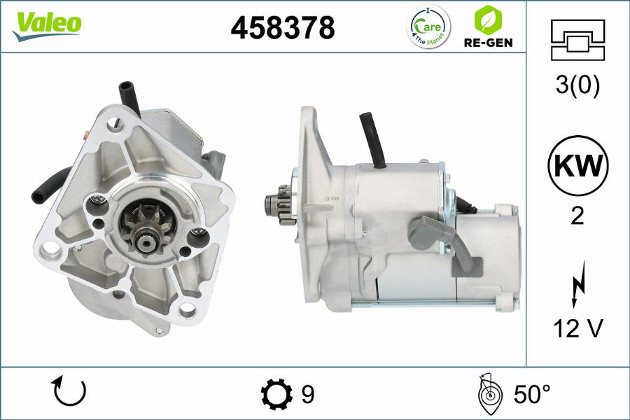 Valeo 458378 - Стартер autosila-amz.com