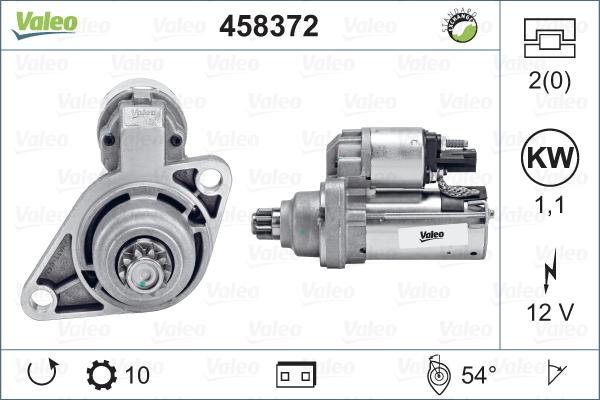 Valeo 458372 - Стартер autosila-amz.com