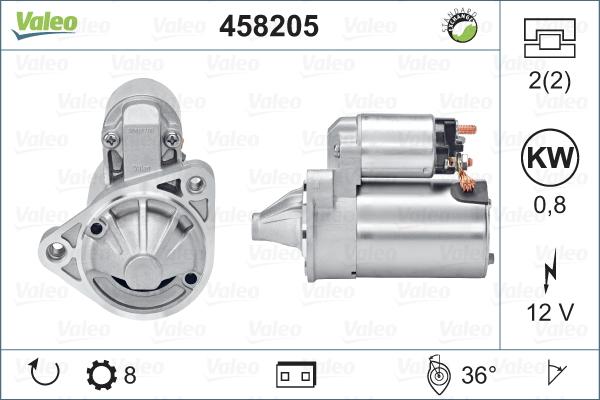 Valeo 458205 - Стартер autosila-amz.com