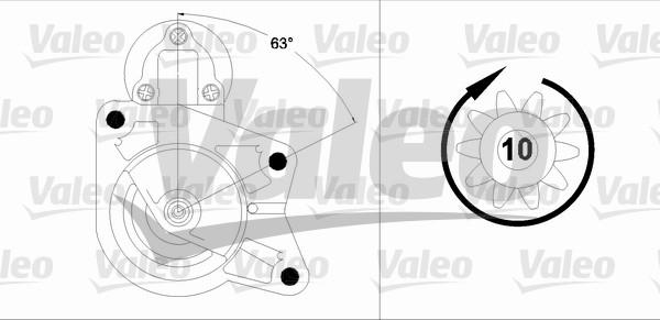 Valeo 458202 - Стартер autosila-amz.com