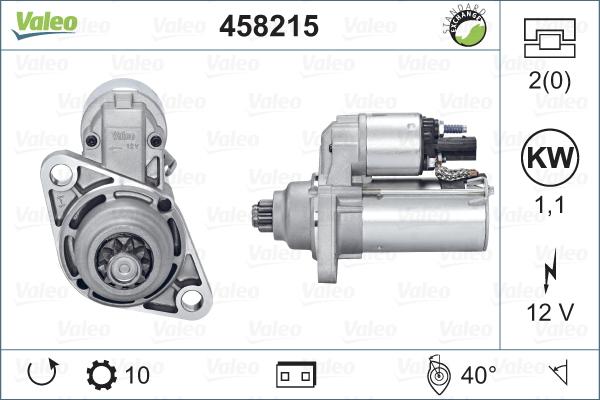 Valeo 458215 - Стартер autosila-amz.com