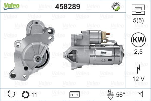 Valeo 458289 - Стартер autosila-amz.com