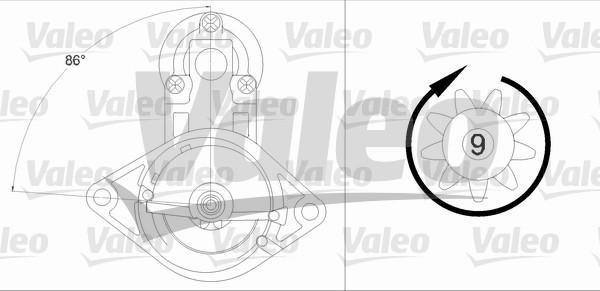 Valeo 458224 - Starter Opel 1.1 kw autosila-amz.com