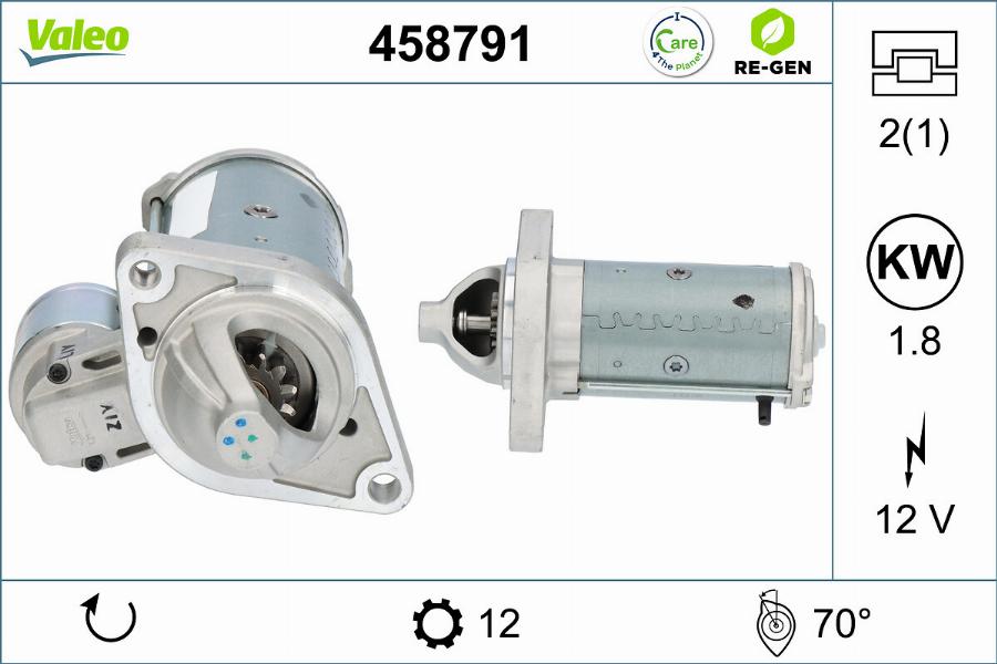 Valeo 458791 - Стартер autosila-amz.com